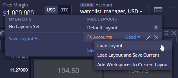 Public layout editing